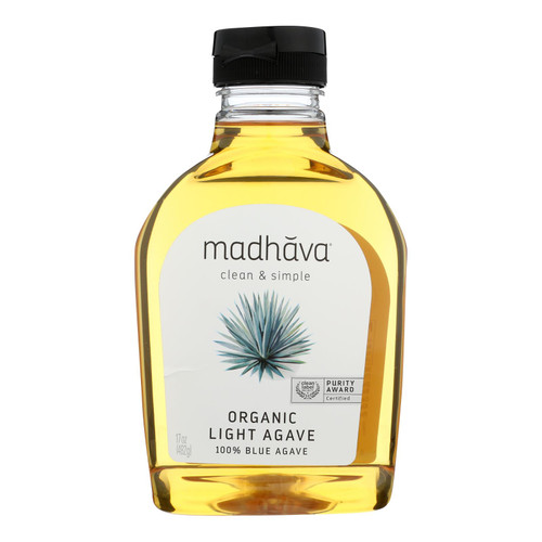 Madhava Honey - Agave Nectar Golden Lt - Case Of 6 - 17 Oz