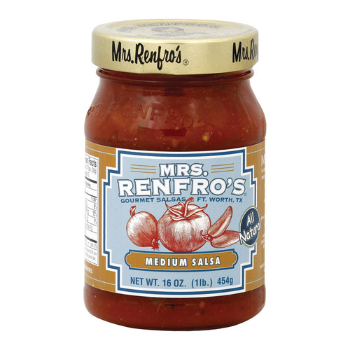 Mrs. Renfro's Fine Foods Salsa Medium - Case Of 6 - 16 Oz.