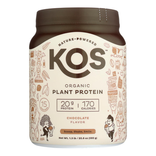 Kos - Protein Powder  Chocolate - 1 Each -19.6 Oz