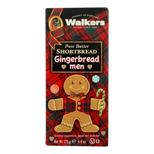 Walkers Shortbread - Cookie Shortbread Gngrbrd Men - Case Of 12 - 4.4 Oz