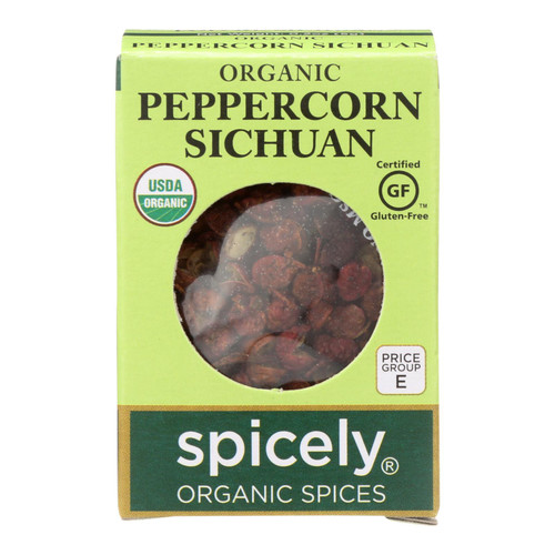 Spicely Organics - Organic Peppercorn - Sichuan - Case Of 6 - 0.2 Oz.