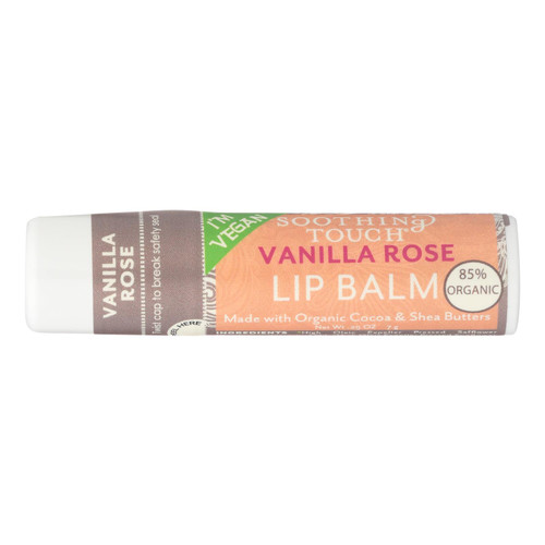 Soothing Touch Vanilla Rose Lip Balm Moisturizes And  - Case Of 12 - .25 Oz