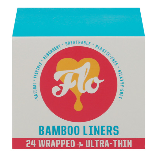 Flo - Liners Bamboo Wrpped 24pk - Case Of 12-24 Count