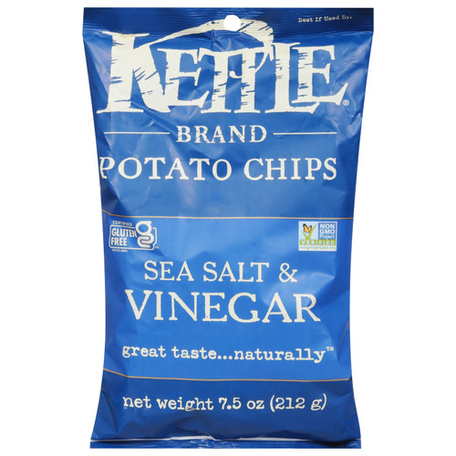 Kettle Brand - Potato Chips Salt&vinegar - Case Of 12-7.5 Oz