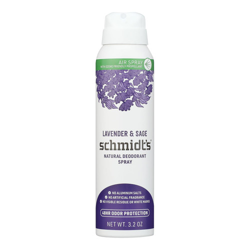 Schmidts - Deodorant Lavender Sage Dry Spray - 1 Each-3.2 Oz