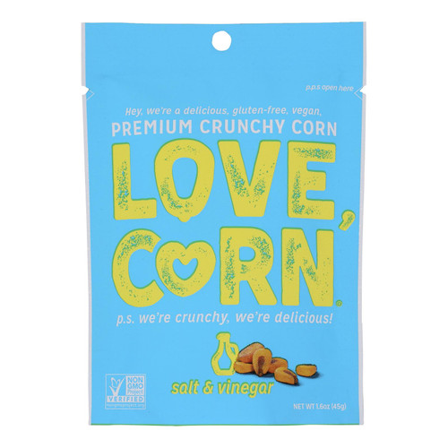 Love Corn - Roasted Corn Salt N Vinegar - Case Of 10-1.6 Oz