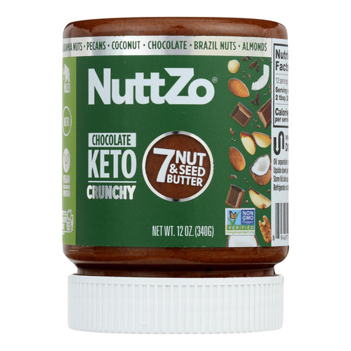 Nuttzo - Sprd Chocolate Crnchy Keto Natural - Case Of 6-12 Oz