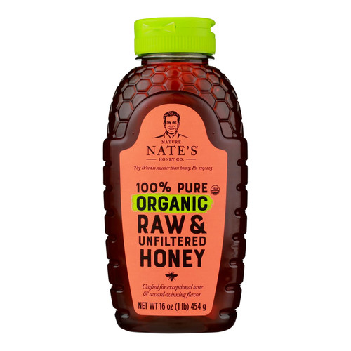 Nature Nate's - Honey Raw Unfiltered - Case Of 6-16 Oz