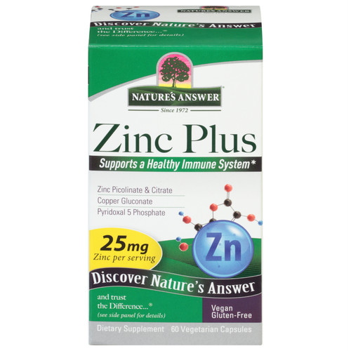 Nature's Answer - Zinc Plus - 1 Each-60 Vcap