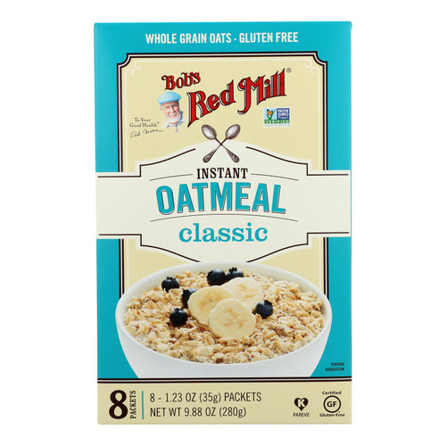 Bob's Red Mill - Instant Oatmeal Gluten Free Pkt Clssc - Case Of 4-9.88 Oz
