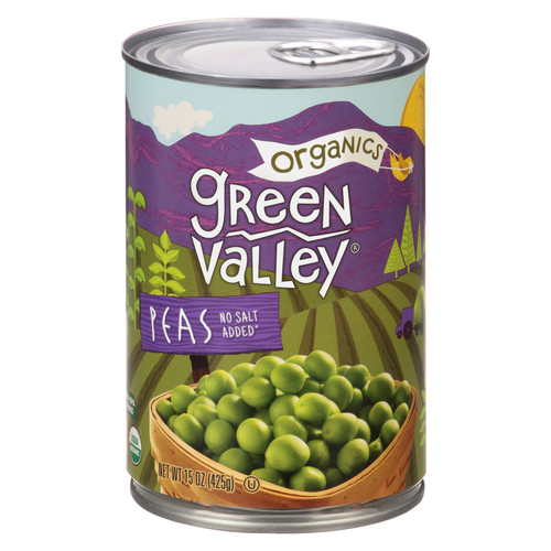 Green Valley Organics - Peas Sweet - Case Of 12-15 Oz