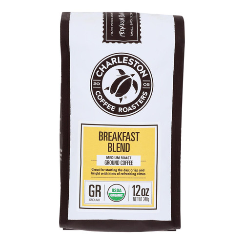 Charleston Coffee Roasters - Coffee Breakfast Ground - Case Of 6-12 Oz