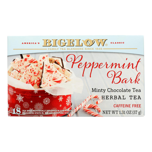 Bigelow Tea - Tea Peppermint Bark - Case Of 6 - 18 Bag