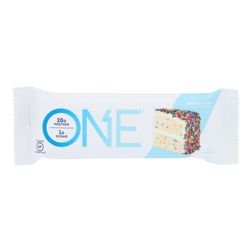One Birthday Cake Flavored Protein Bar  - Case Of 12 - 60 Grm