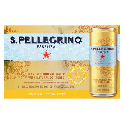 S.pellegrino Flavored Mineral Water - Case Of 3 - 8/11.15z - 2346583