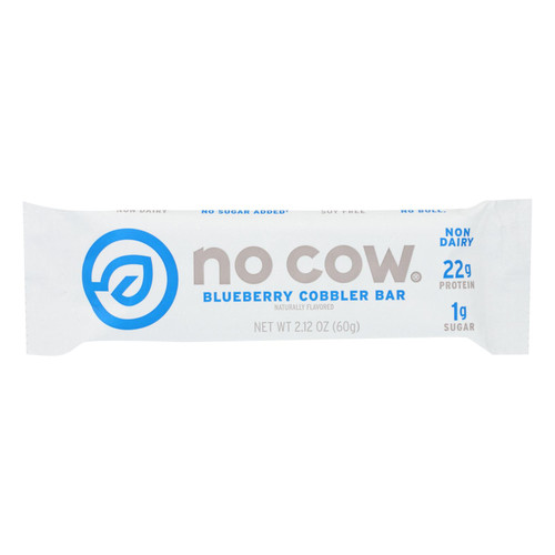 No Cow Bar Blueberry Cobbler Bar - Case Of 12 - 2.12 Oz