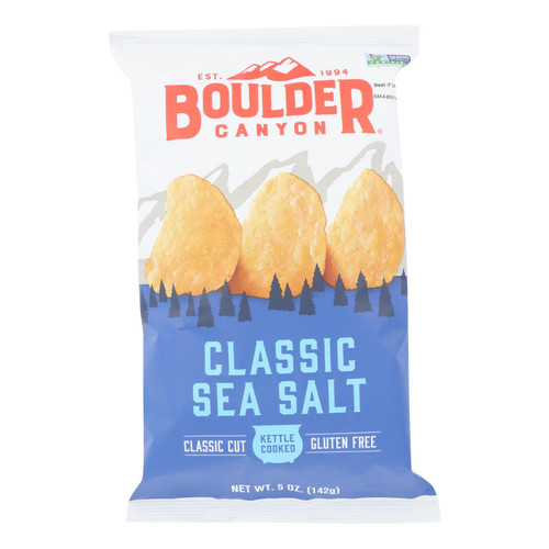 Boulder Canyon - Totally Natural Potato Chips - Case Of 12 - 5 Oz.