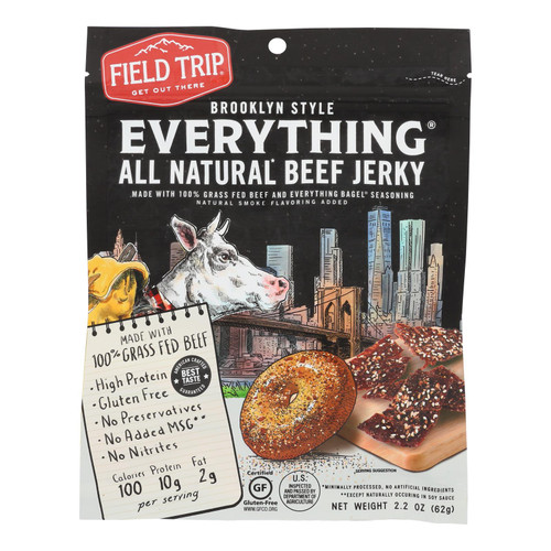 Field Trip - Beef Jerky Evrythng Bagel - Case Of 9 - 2.2 Oz