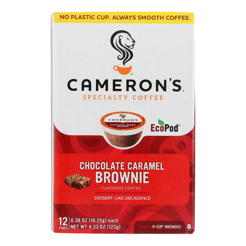 Camerons Specialty Coffee Chocolate Caramel Brownie  - Case Of 6 - 4.33 Oz