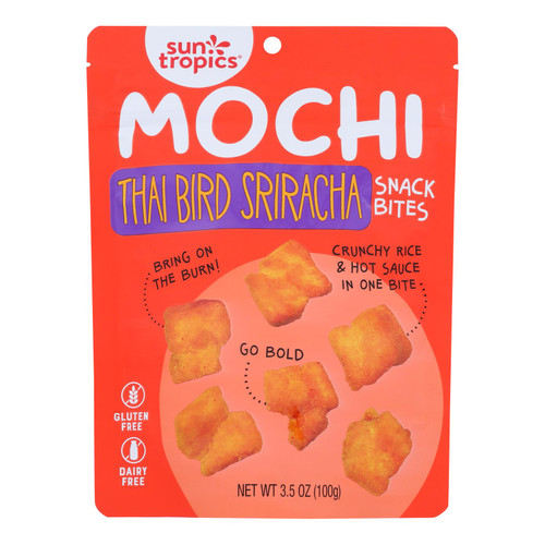 Sun Tropics Mochi Rice Bites Sriracha - Case Of 12 - 3.50 Oz