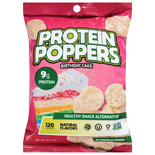 Protein Poppers - Protein Popr Birthday Cake - Case Of 60-1 Oz