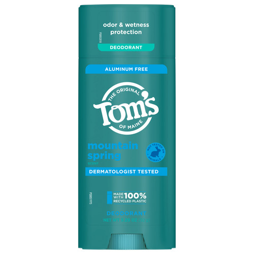 Tom's Of Maine - Deodorant Stick Mountain Spring - Case Of 6 - 3.25 Ounces