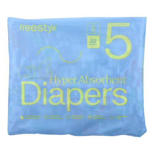 Freestyle - Diapers Baby Size 5 - Case Of 6-22 Ct