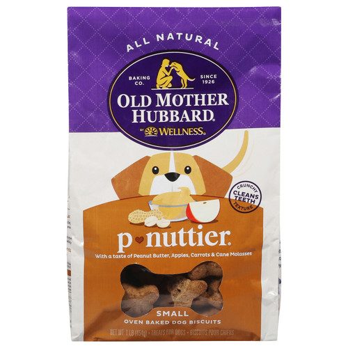 Old Mother Hubbard - Biscuits P-nuttier Small - Case Of 4-16 Oz