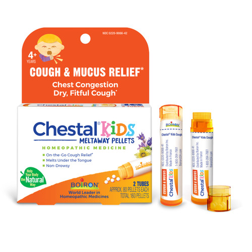 Boiron Chestal Kids Cough Relief Meltaway Pellets - 2 Tubes