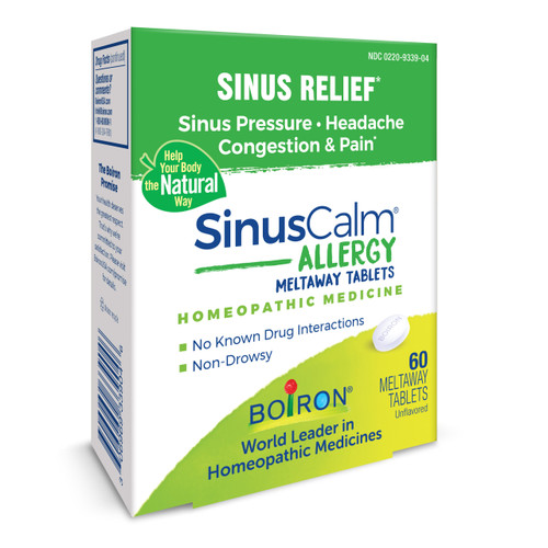 Boiron SinusCalm Allergy Unflavored Meltaway Tablets - 60 Tab