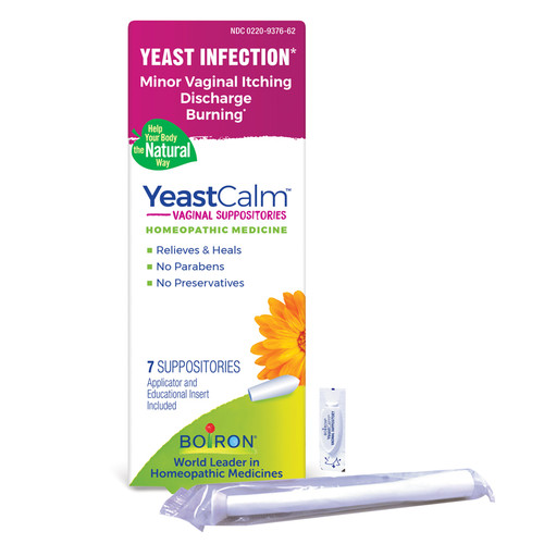 Boiron YeastCalm Homeopathic 7 Suppositories for Yeast Infections