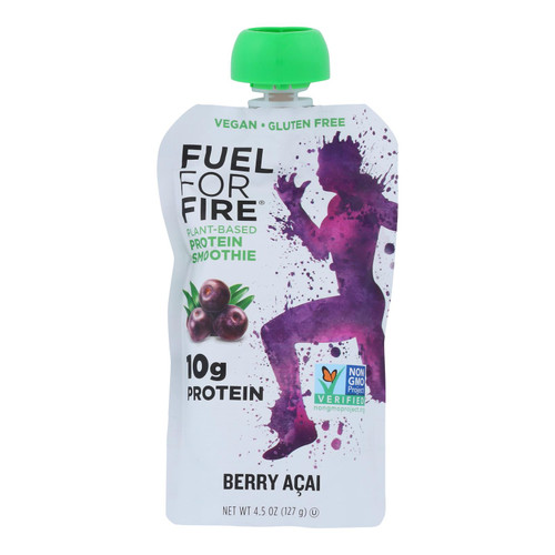 Fuel For Fire - Protn Smthie Fruit Berry Acai - Case Of 12 - 4.5 Oz