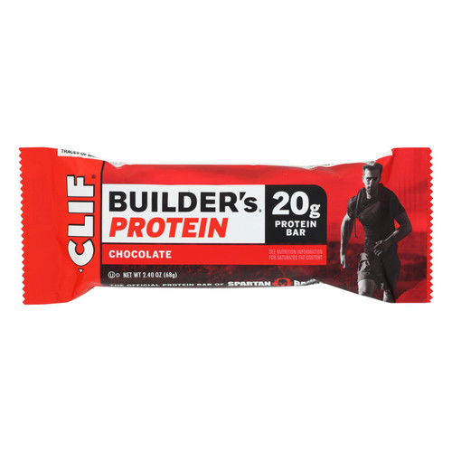 Clif Bar Builder Bar - Chocolate - Case Of 12 - 2.4 Oz