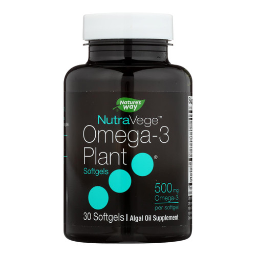 Nature's Way - Nutravege Omega-3 Plant Softgels - 30 Softgels