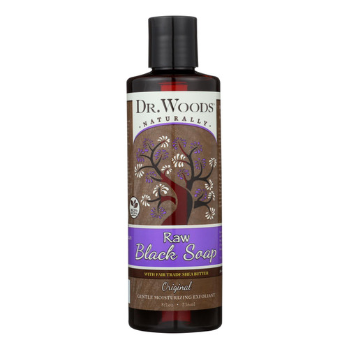 Dr. Woods Shea Vision Pure Black Soap With Organic Shea Butter - 8 Fl Oz