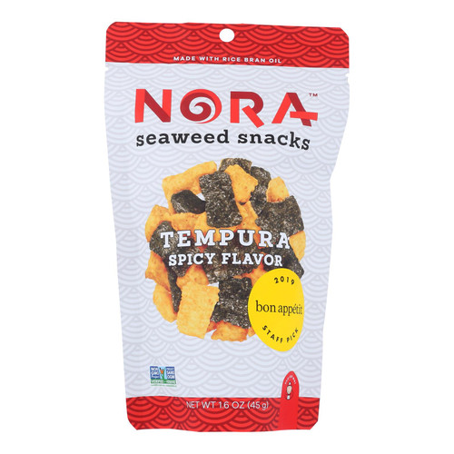 Nora Snacks - Tempura Spicy - Case Of 12 - 1.6 Oz