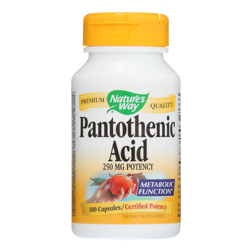 Nature's Way - Pantothenic Acid - 250 Mg - 100 Capsules