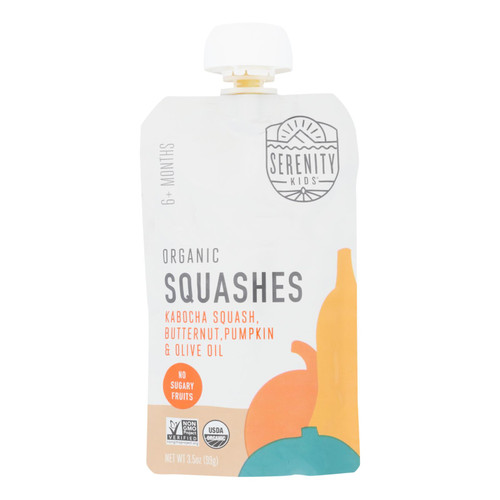 Serenity Kids Llc - Pouch Squashes - Case Of 6 - 3.5 Oz