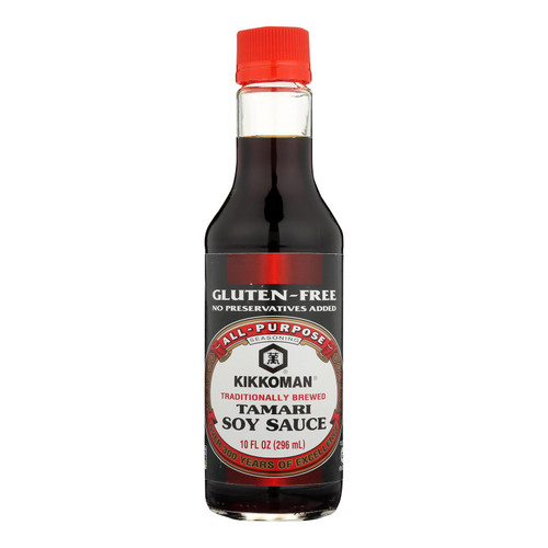 Kikkoman Tamari Soy Sauce - Naturally Brewed - Case Of 6 - 10 Fl Oz