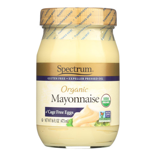 Spectrum Naturals Organic Mayonnaise With Cage Free Eggs - Case Of 12 - 16 Oz.