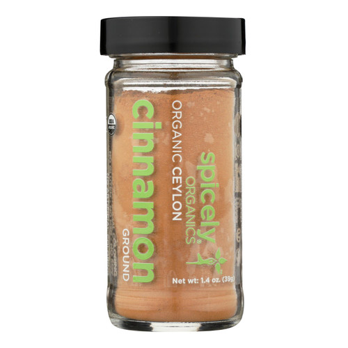 Spicely Organics - Organic Cinnamon Ceylon - Grnd - Case Of 3 - 1.4 Oz.