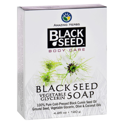 Black Seed Bar Soap - Vegetable Glycerin - 4.25 Oz