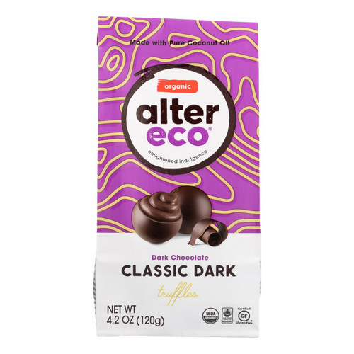 Alter Eco Americas Truffle - Organic - Black - 10 Pack - 4.2 Oz - Case Of 8