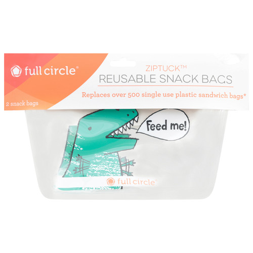 Full Circle Home - Snack Bag Zip Tuck - Case Of 12 - 2 Ct