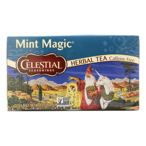 Celestial Seasonings Herbal Tea Caffeine Free Mint Magic - 20 Tea Bags - Case Of 6