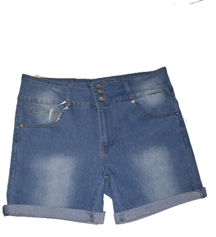 Blue Fade Wash Jeans Shorts