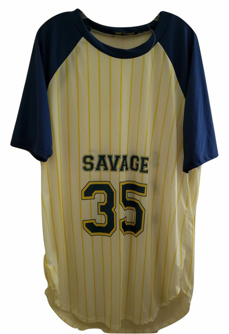 White Navy Yellow Savage 23 Jersey