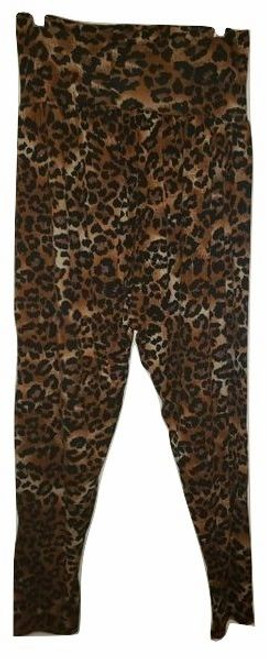 Brown Leopard Harem Pants