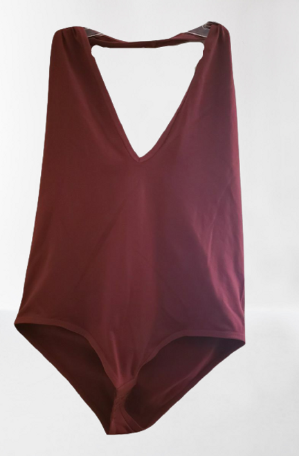 Wine Sleeveless Body Suit