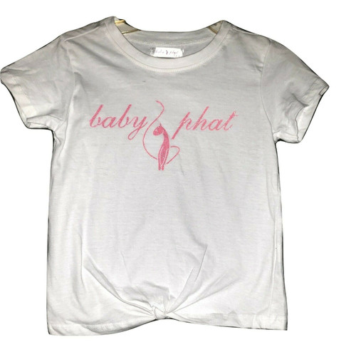 Baby Phat White Tie Front Shirt